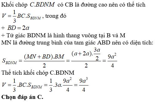 Bài tập trắc nghiệm Hình học 12 | Câu hỏi trắc nghiệm Hình học 12