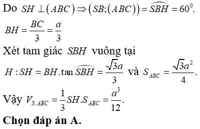 Bài tập trắc nghiệm Hình học 12 | Câu hỏi trắc nghiệm Hình học 12