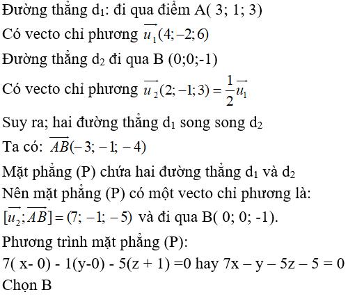 Bài tập trắc nghiệm Hình học 12 | Câu hỏi trắc nghiệm Hình học 12