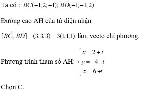 Bài tập trắc nghiệm Hình học 12 | Câu hỏi trắc nghiệm Hình học 12