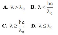 Đề kiểm tra 15 phút Vật Lí 12 Học kì 2 có đáp án (Đề 3)